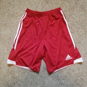 Small Red/White Adidas Futbol/Soccer Shorts